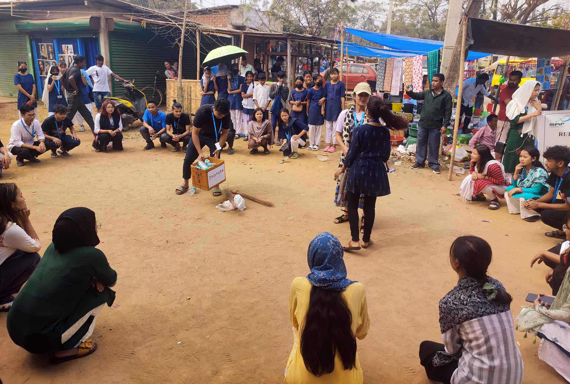 Street Play on Cleanliness by Assam Don Bosco University